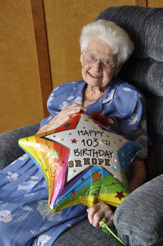 14-Sister Hope's 103rd birthday