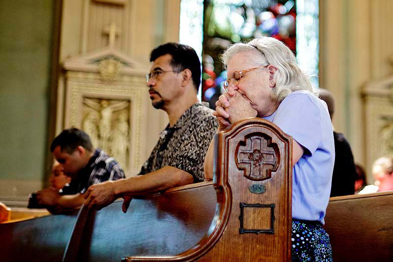 Prayer sustains Sister Patricia, whose devotes 60 to 70 hours a week to her ministry with Maine’s Hispanic people. Credit: Gabe Souza/Portland Press Herald.