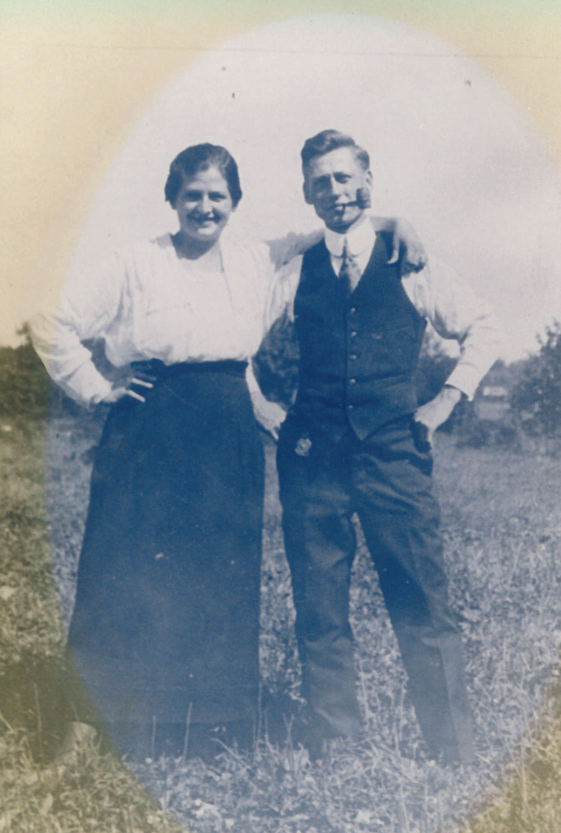 The Graber parents—Katherine, known as “Kate,” and Walter, called “Walt”—in the early 1920s, shortly after they moved to upstate New York with their first five children. Active in the church, they emphasized to their children the riches that mattered—faith and family.