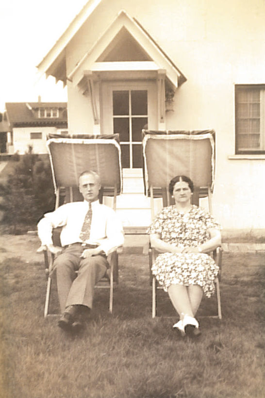 Mr. and Mrs. Graber on a summer’s day in the mid-1940s. “Dad was always a shirt and tie man,” notes Sister Kay.