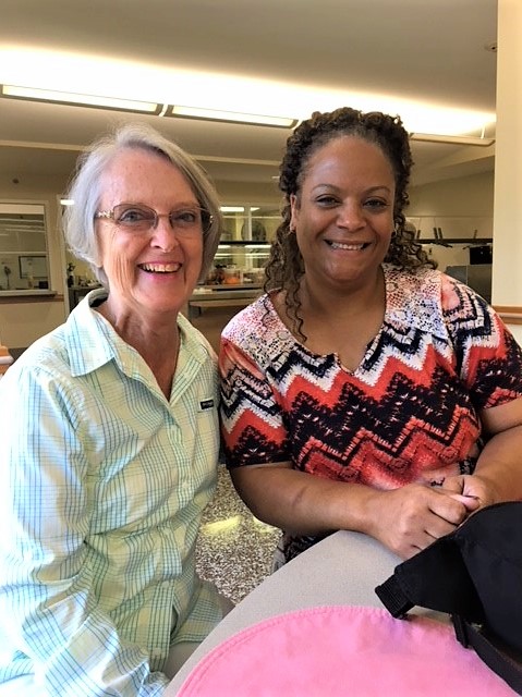 Mercy Associates Dr. Ellen Lawson and Ingrid Robinson. 