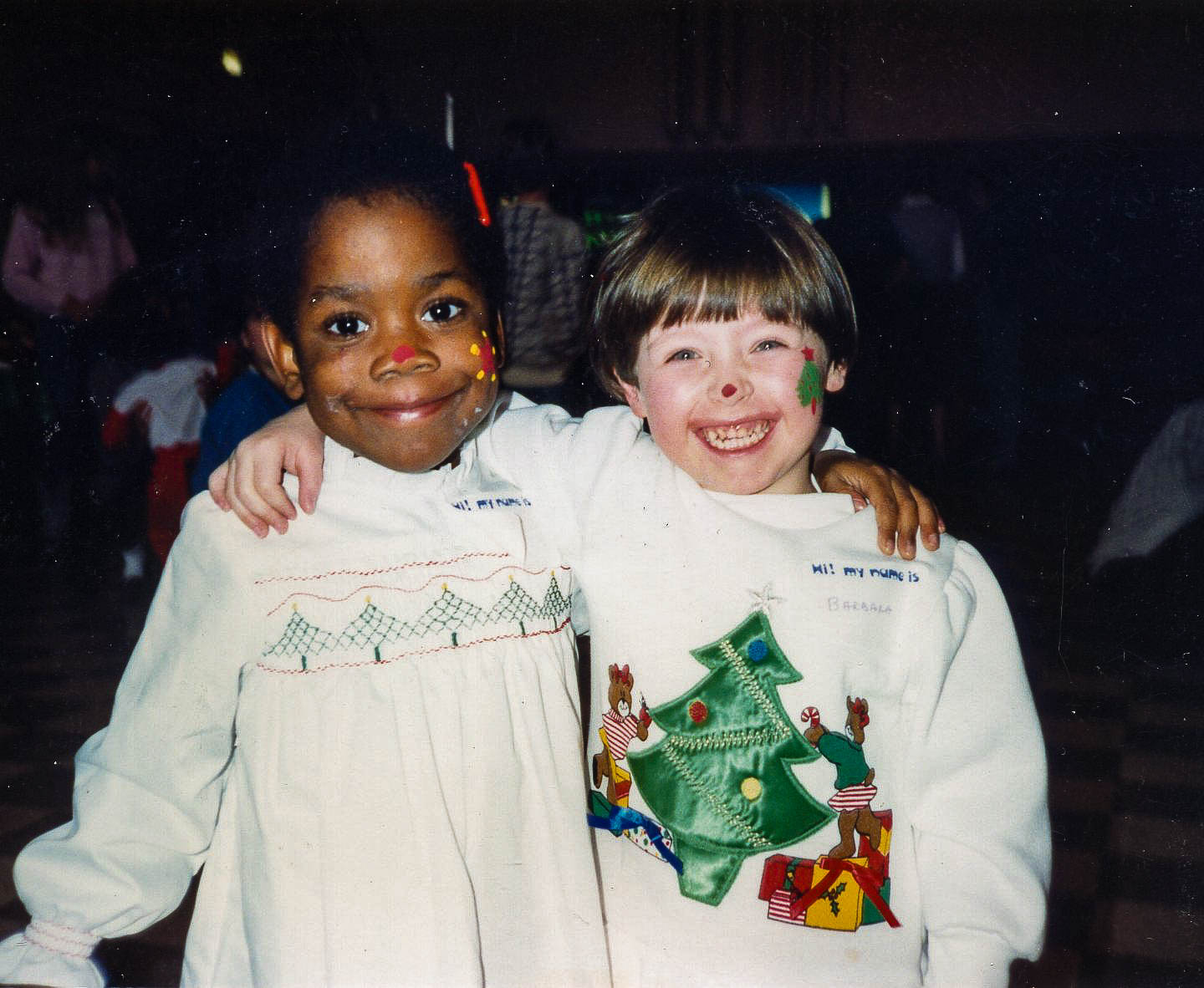 Christmas joy is shared by Amanda and Barbara, who became best friends despite different personalities. “Barbara could be bossy, while Amanda was laid back,” says Sister Mary Ann. The girls had to have monthly blood tests due to their HIV / AIDS status.