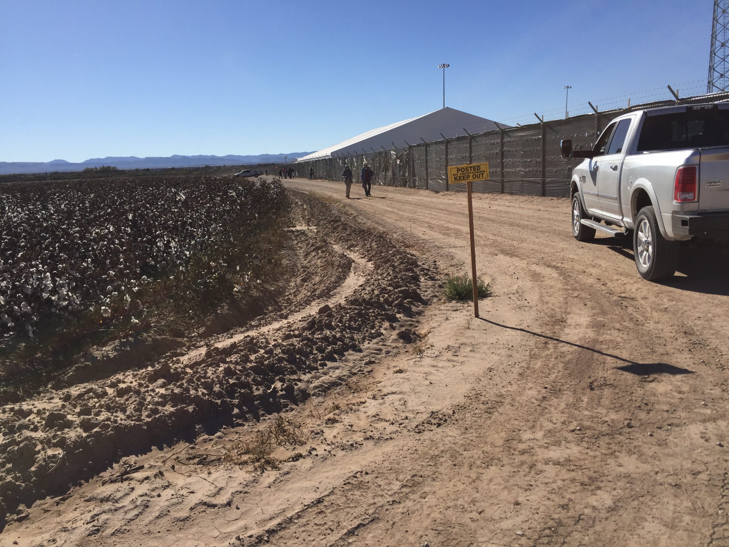 A view of the Tornillo detention camp.